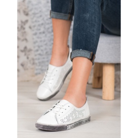 Goodin Hvide openwork sneakers 1