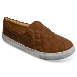 Quiltet Slip On Slip On 9033 Camel brun 1