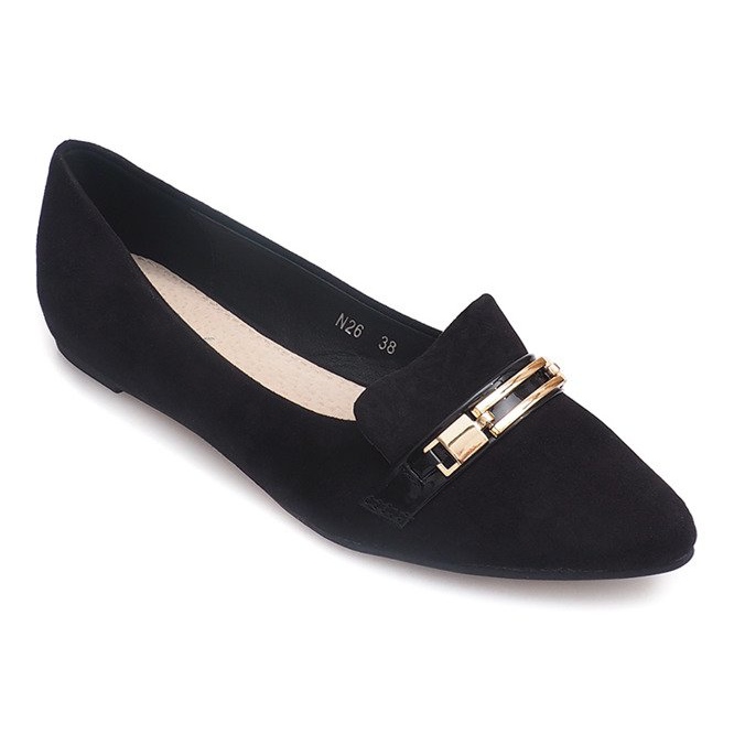 Ballerinas Mokasiner Med Eco-Suede N26 Sort 1