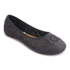 Openwork Ballerinas A009 Grå 1