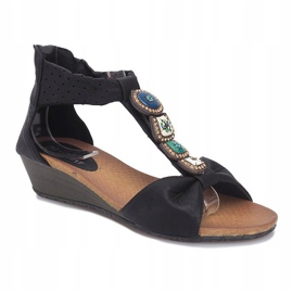 Sort Perlina kile sandaler 1