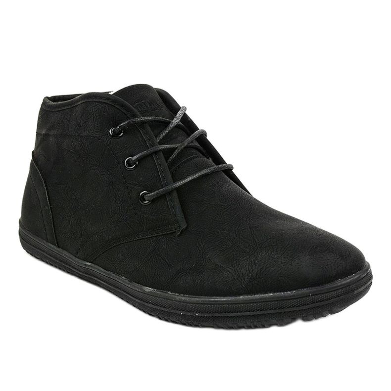Varme sneakers med pels 3271B sort 1