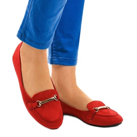 Røde mokasiner ballerinas 2S2018-56 1