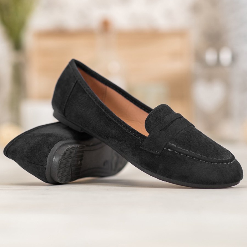 Fama Klassiske loafers sort 1
