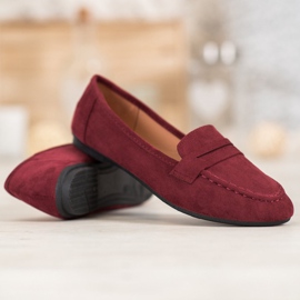 Fama Klassiske loafers rød 2