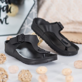 SHELOVET Sorte flip -flops 1