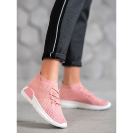 SDS Slip-on sportssko lyserød 1