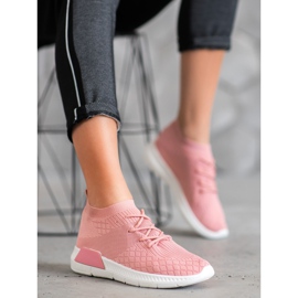 SDS Slip-on sportssko lyserød 2