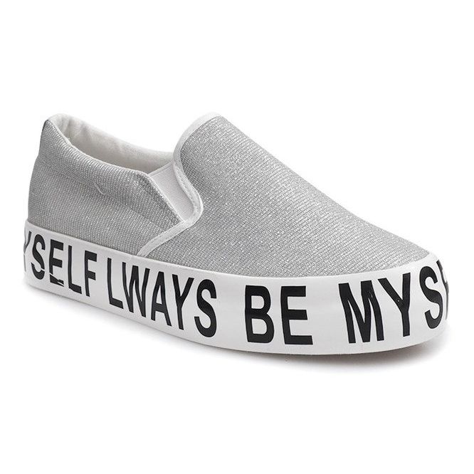 Slip On Glitter E22 grå 1