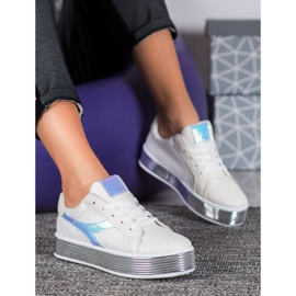 Ideal Shoes X-9758w hvid 1