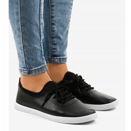 Sorte klassiske sneakers W9782-1 1