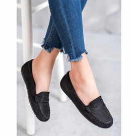 Clowse Tekstil loafers sort 1