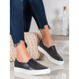 J. Star Openwork sneakers på platformen sort 2
