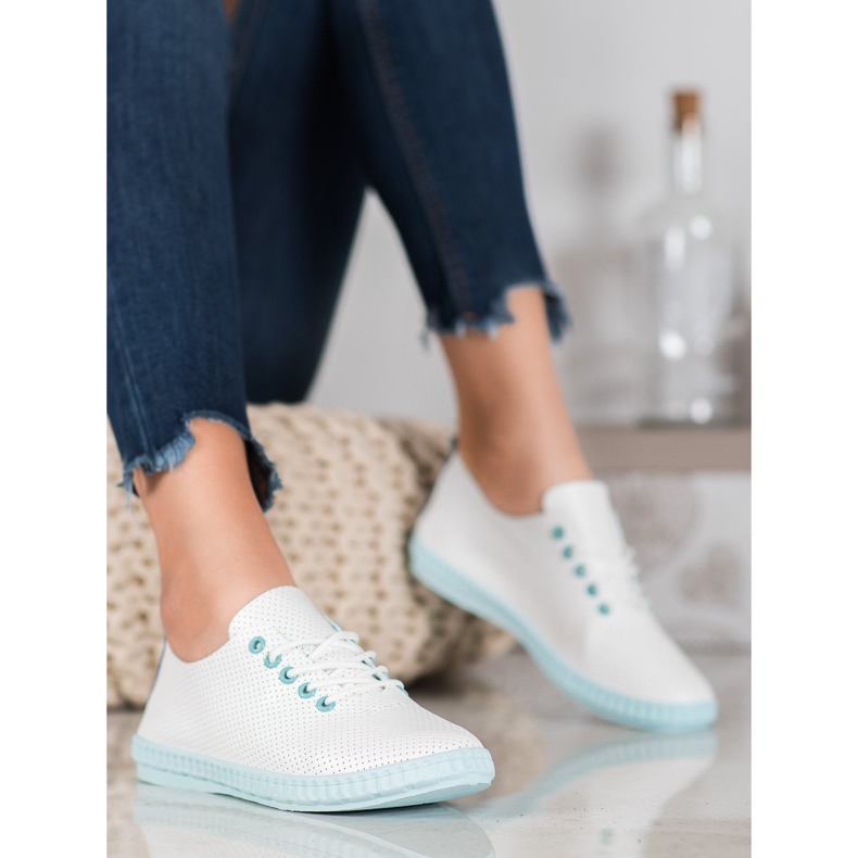 SHELOVET Let openwork sneakers hvid 2