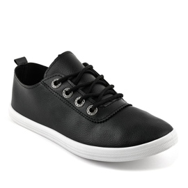Sorte klassiske sneakers W9786-1 1