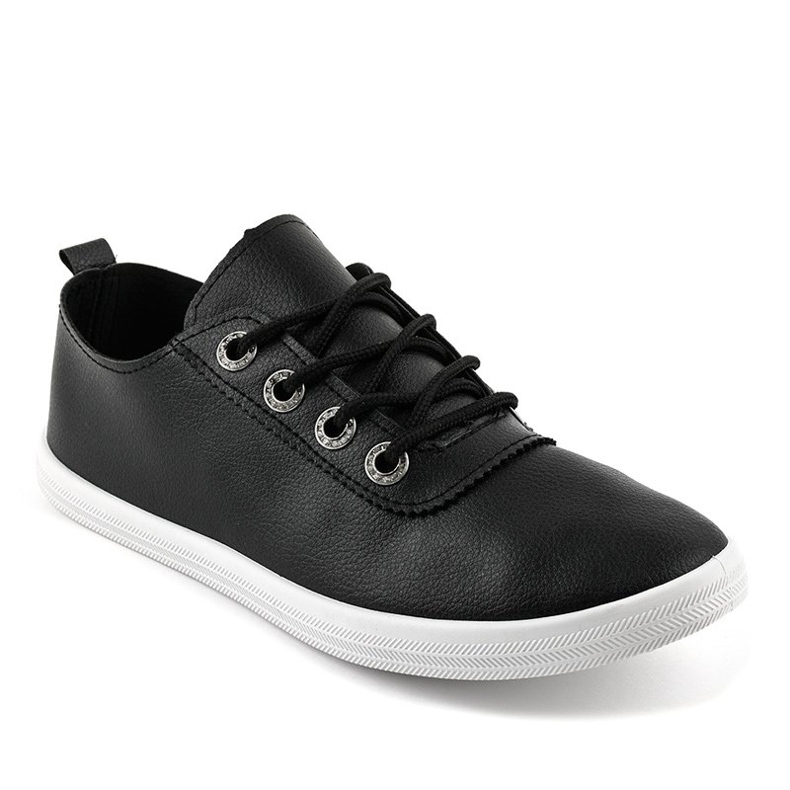 Sorte klassiske sneakers W9786-1 1
