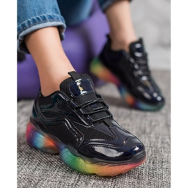 Weide Sneakers med farverig sål sort flerfarvet 2