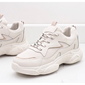 Beige moderigtige damesportsko 7939-SP 1
