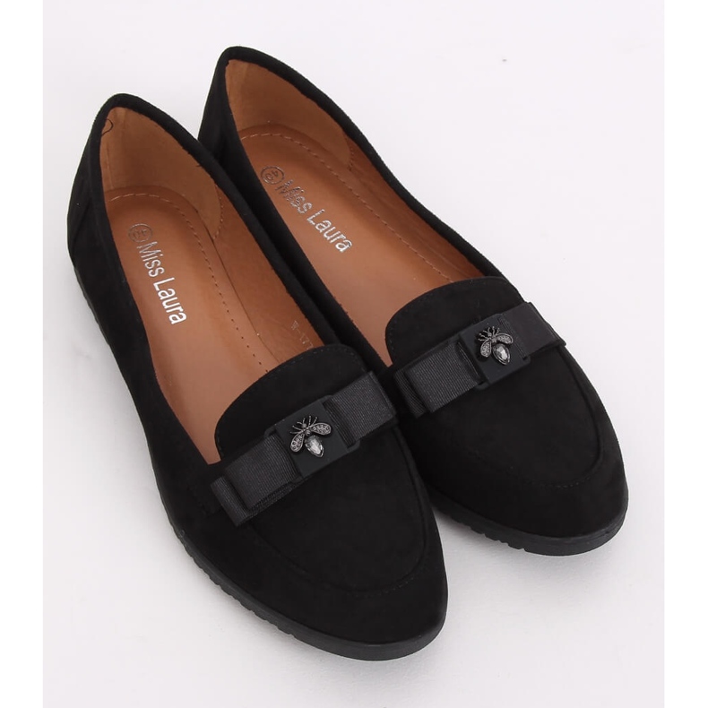 Sorte kvinders loafers W-177 Sort 2