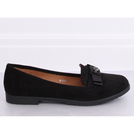 Sorte kvinders loafers W-177 Sort 1