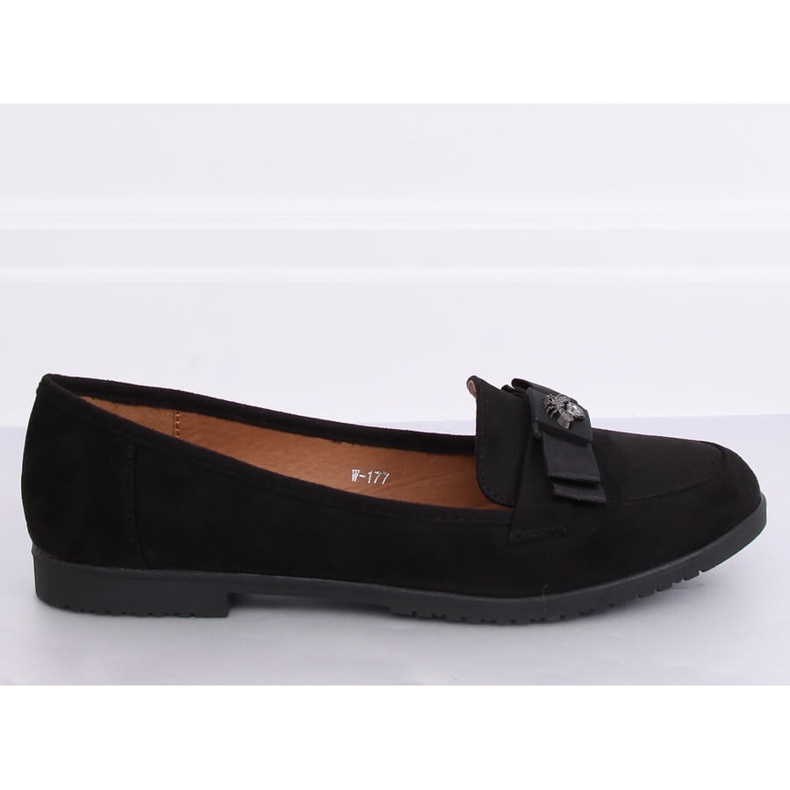 Sorte kvinders loafers W-177 Sort 1