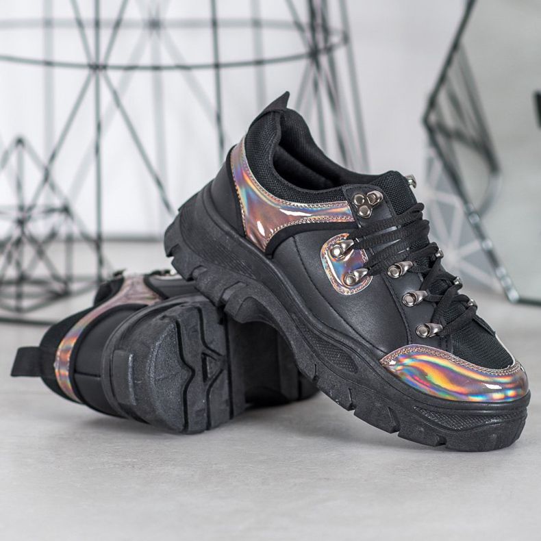 Weide Sorte sko med Holo -effekt 1