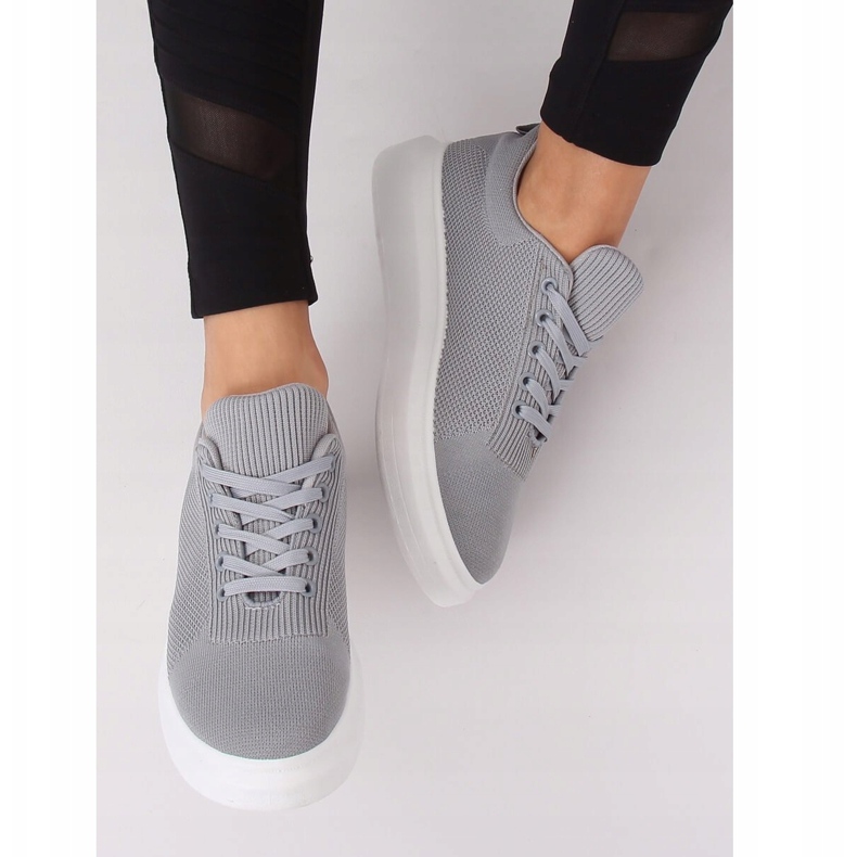 Grå kvinders grå sneakers LV82P Grå 2