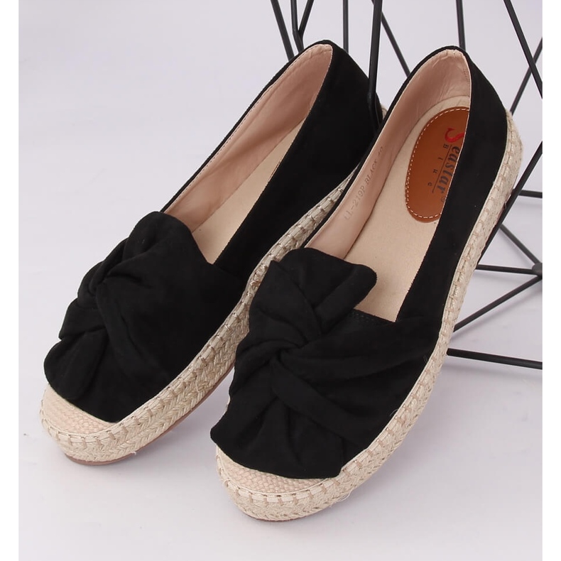 Sorte espadriller til kvinder LL-219P Sort 1