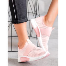 SHELOVET Slip-on mode sko lyserød 2