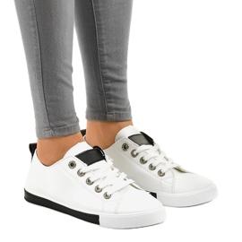 1016 hvide klassiske sneakers sort 1