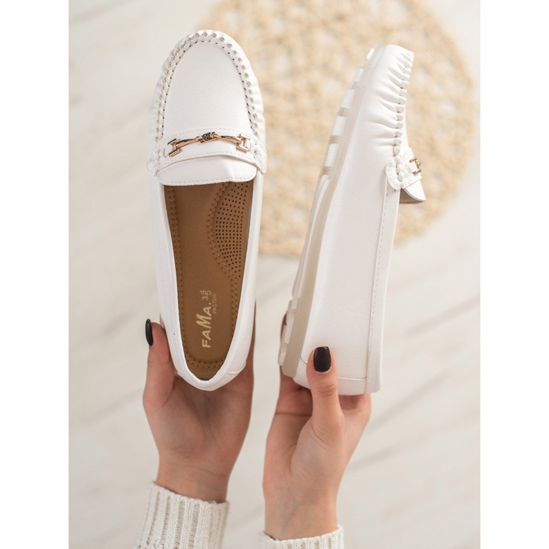Fama Elegante loafers hvid 1