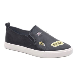 Sorte sneakers med G82-1 print 1