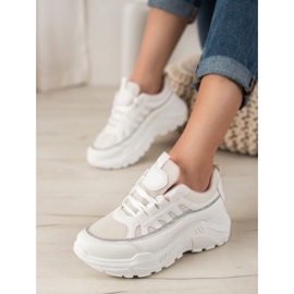 SHELOVET Stilfulde sneakers hvid 1