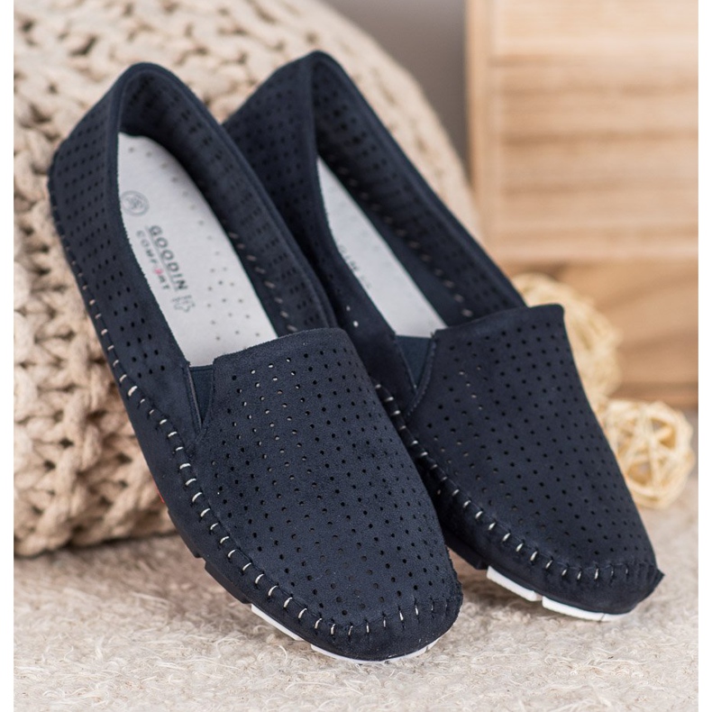 Goodin Openwork Slip On Sko blå 2