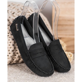 Goodin Klassiske tekstil loafers sort 2