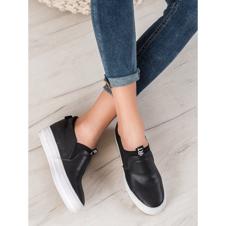 Bona Sort Slip On Sko 2