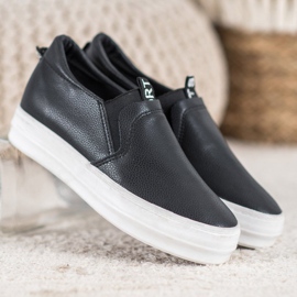 Bona Sort Slip On Sko 1