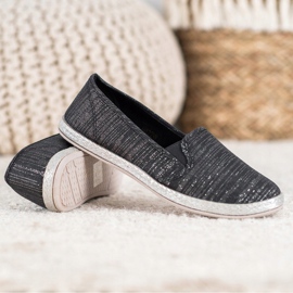 SHELOVET Komfortable slip -on sko sort 1