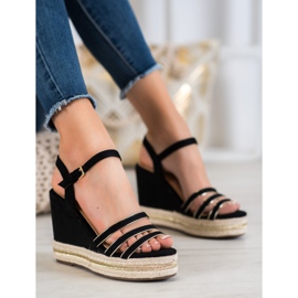 Small Swan Sandaler i ruskind sort 2