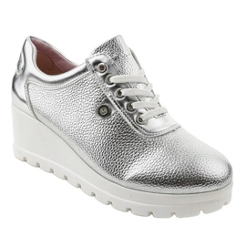 Sølv Moderigtige Wedge Sneakers JFL662-2 grå 1