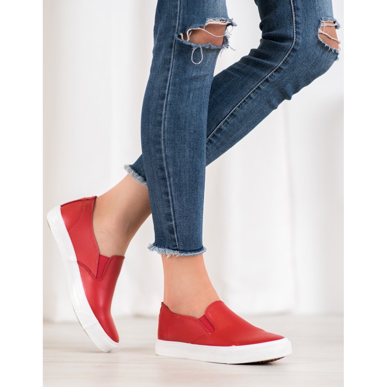 Bona Røde Slip On Sneakers 1