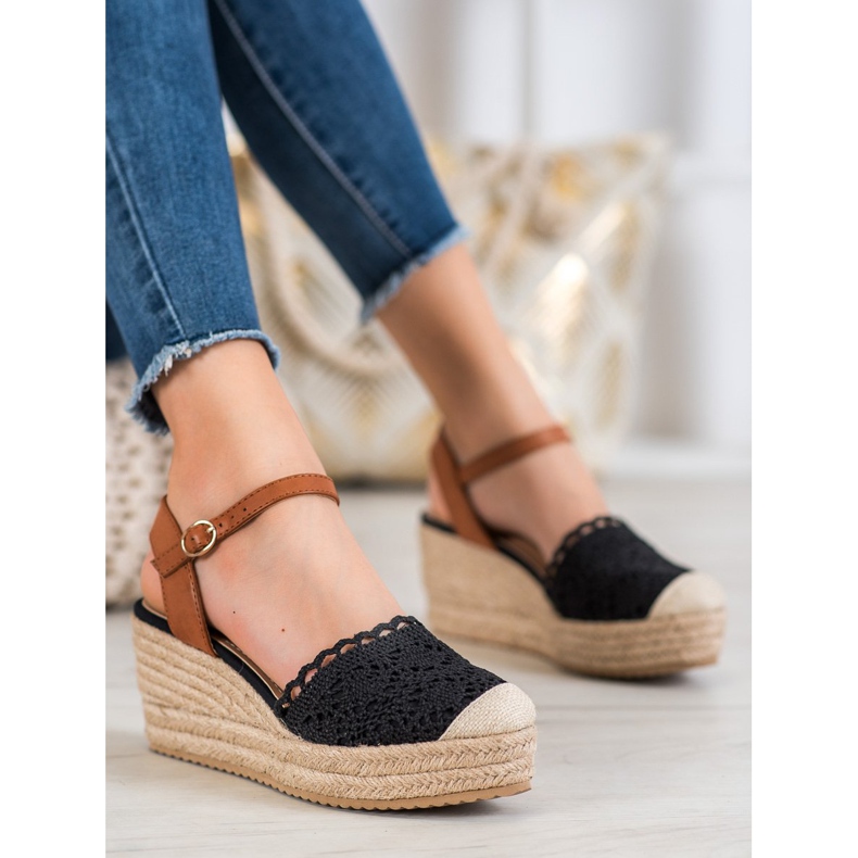 Small Swan Kile Espadrilles brun sort 1