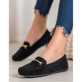 Seastar Stilrene loafers i ruskind sort 1