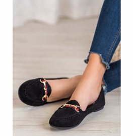 Fama Suede Lords Med Ornament sort 1