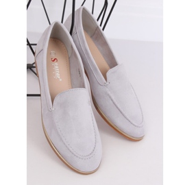 Grå Kvinders grå loafers T359P Grå 1