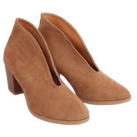 Overgangsstøvler med slids kamel NS128P Camel brun 3