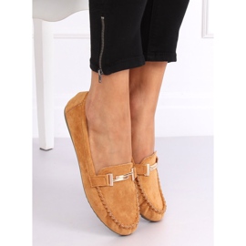 Kvinders loafers camel ZA01P Camel brun 1
