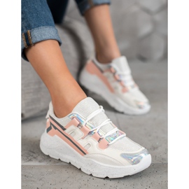 Seastar Sneakers med glitter hvid flerfarvet 4