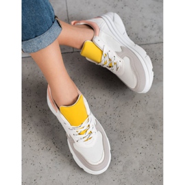 SHELOVET Casual Eco Leather Sneakers hvid flerfarvet 2