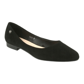 Sort ruskind ballerina Sergio Leone BL611 1